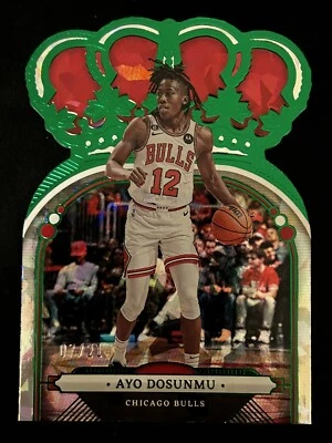 2022-23 Panini Crown Royale Ayo Dosunmu Green FOTL /21 #37 Bulls - Image 1 of 2