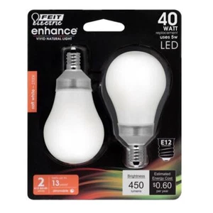 Feit Electric BPA1540C927CA/2 120V 5W 2700K 450 Lumens Dimmable LED Light Bulb - Picture 1 of 2