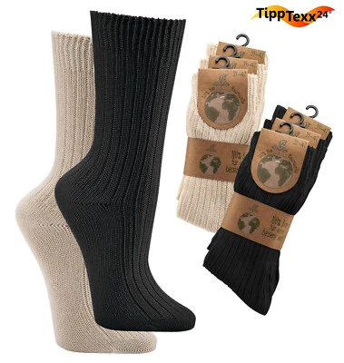 TIPPTEXX 24 3-9 Paar Wellness-Socken Antiloch-Garantie Bio Socken 100% (Bio-)Baumwolle GOTS