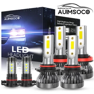 For GMC Canyon 2015-2021 LED Headlight Bulbs High/Low Beam Fog Light Cool White - Foto 1 di 14