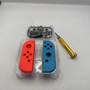 Original Nintendo Rojo Neón y Azul Izquierdo Derecho + SL SR Joy Con Shell Set++ - Imagen 1 de 4