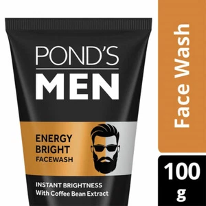 Ponds Men Energy Bright Anti-Dullness Face Wash 100g with Coffee Beans Extract - Foto 1 di 2