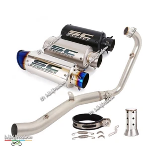 Silenciador de escape delantero tubo medio sistema completo 51 mm para Lifan KP-Mini 150 2015-2025 - Imagen 1 de 15