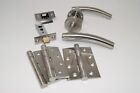 Arched T Lever Door Pack, Latch, Lock, Bathroom 45mm FIRE DOORS Satin Stainless