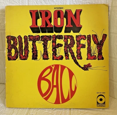 VNTG Iron Butterfly Ball 1969 Original Release ATCO LP Vinyl  SD 33-280 Stereo - Image 1 of 3