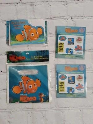 Disney Nemo Buscando a Dory Suministros de Fiesta de Cumpleaños Favor Bolsas Invitaciones Tatuajes  Foto 1 de 4
