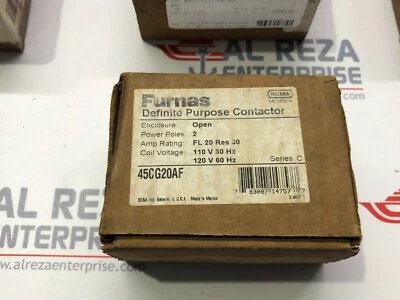 FURNAS 45CG20AF DEFINITE PURPOSE CONTACTOR 110-120V - Image 1 of 4