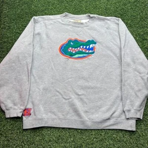 Vintage Y2K Florida Alligatoren Sweatshirt Erwachsene XL grau gesticktes Logo NCAA Heisman - Bild 1 von 11
