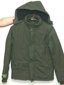 NWT ARRESTED FASHION YOUTH BOY HOODED WINTER JACKET OLIVE GREEN SZ 12 $120 - Picture 1 of 4
