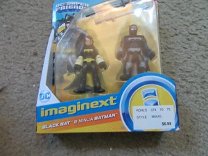 Imaginext Black Bat and Ninja Batman DC super friends New - Picture 1 of 2