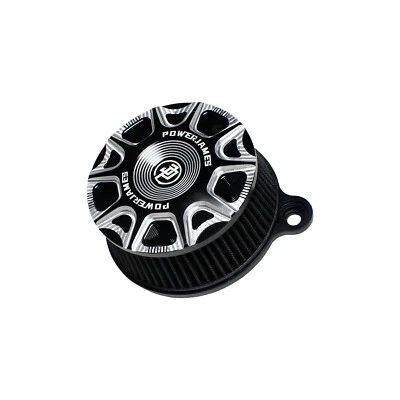 Black CNC-CUT Air Cleaner Intake Filter for Harley Softail Low Rider S FLHR FLTR Foto 1 de 4