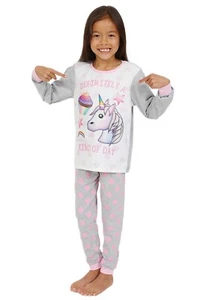 Pijama largo ""Definitely a Unicorn Cupcake Kind Of Day"" para niñas - Imagen 1 de 5