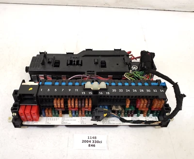 ✅ 01-06 Conjunto de módulo de panel de caja de relé de fusibles de cabina OEM BMW E46 M3 330Ci Foto 1 de 4
