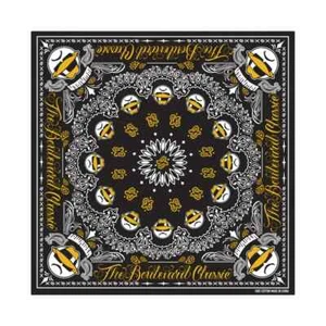 Black/Gold Lowrider Logo Bandana Chicano The Boulevard Classic - Picture 1 of 2