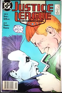 JUSTICE LEAGUE INTERNATIONAL #19 FN Guy Gardner vs. Lobo 1988 DC Comics - Foto 1 di 6