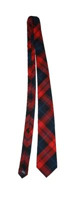 Corbata Lands' End para hombre 60" roja azul marino verde a cuadros Foto 1 de 2