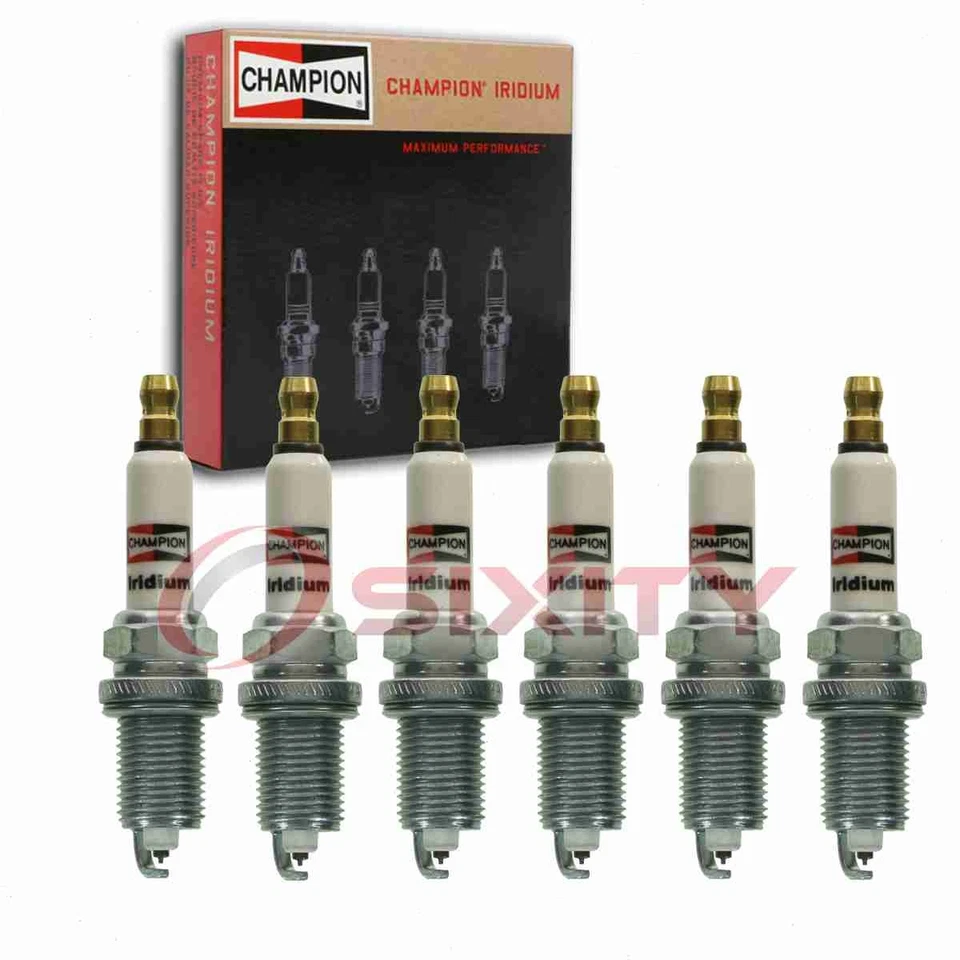 6 bujías Champion Iridium para Volkswagen Passat 1993-2005 2,8 L V6 año fiscal Foto 1 de 4
