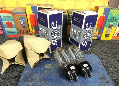 Very Unique: 2 x Marconi - GEC U52 - 5U4G Brandnew Matched set in Original Boxes - Image 1 of 4
