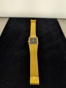 Vintage Xavier Quartz Herrenuhr Meisterwerk echter Diamant Swiss 80er Gold - Bild 1 von 9