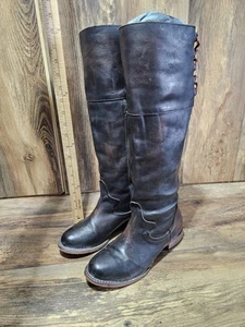 Freebird by Steven Cyn Coal kniehoher Reitstiefel Damen 8 braun weiches Leder - Bild 1 von 8