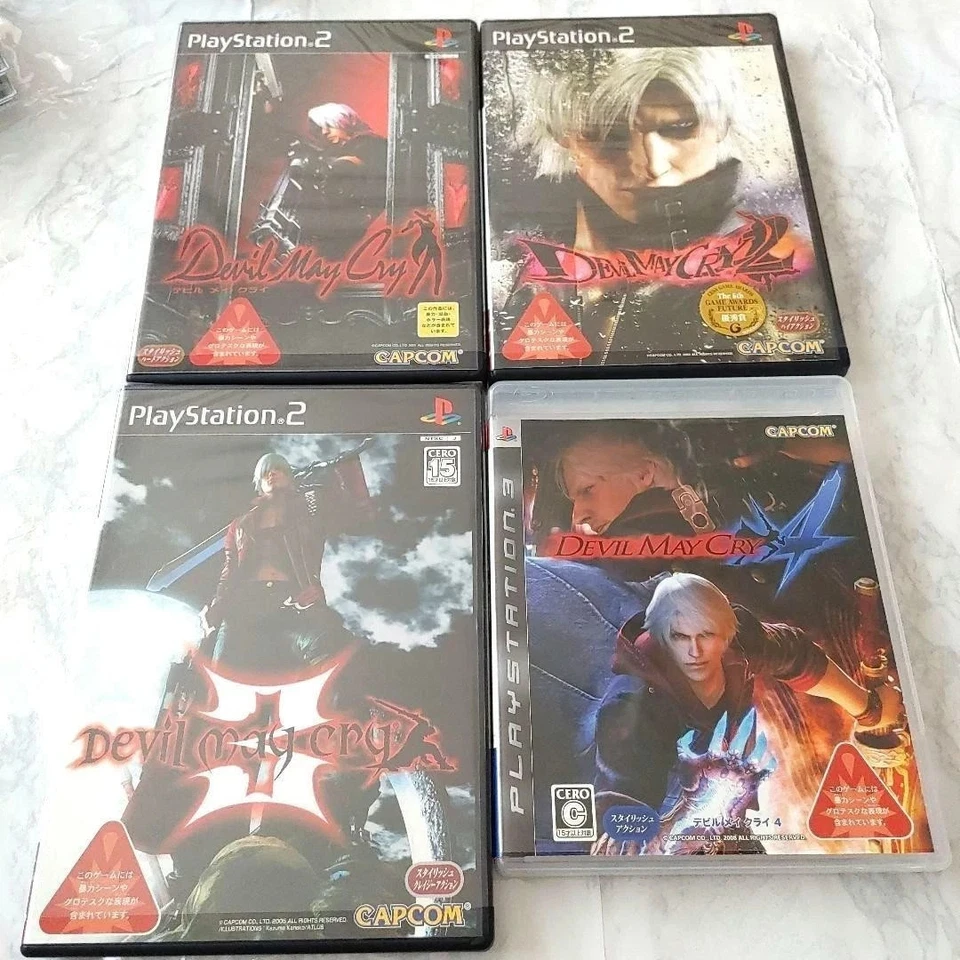 SYY169 Sony Playstation PS2 PS3 Devil May Cry 1, 2, 3 & 4 4Games SET JAPAN - Image 1 of 1