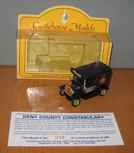 Lledo Days Gone Castlehouse DG6 SP6 Model T Ford Van Kent County Constabulary - Picture 1 of 4