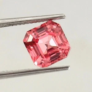 AAA Unheated 9.04 Ct Ceylon Padparadscha Sapphire Asscher Cut Loose Gemstone - Picture 1 of 4