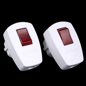 1Pc Germany Type F Rewireable Power Plug W/ LED Indicator Switch Detachable _pu - Zdjęcie 1 z 12