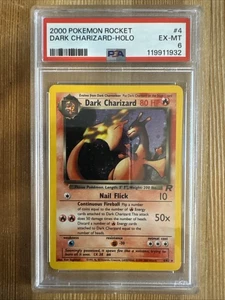 Dark Charizard 4/82 Team Rocket Holo Rare Pokemon Card TCG WOTC Vintage PSA 6 - Picture 1 of 2