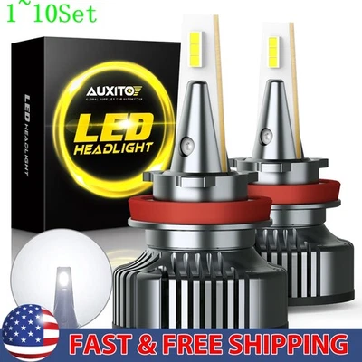 H11B Headlight For FORD FIESTA LED 2011 2012 2013 Low Beam Bulb White 1-10Set - Imagem 1 de 4