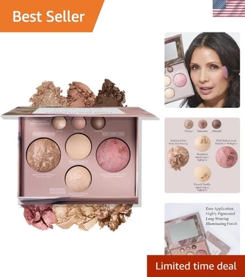 Travel-Friendly Baked Makeup Palette - Blush, Bronzer, Highlighters & Eyeshadows - Image 1 of 4