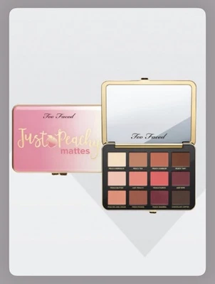 TOO FACED JUST PEACHY MATTES EYESHADOW PALLETTE BRAND NEW ‘MINT’ IN BOX - Image 1 of 4