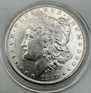 Dollaro argento 1880 Micro O Morgan - Foto 1 di 5