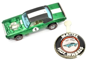 Hot Wheels Redline Green TNT Bird 1969 HONG KONG - Picture 1 of 6