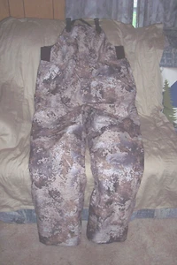 Mens Large Bib Overalls Waterproof Bibs Insulated Hunting Coveralls Prairie Camo - Picture 1 of 6