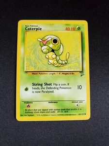 Caterpie - Vintage Pokémon Base Set 2 WOTC #68/130 - FREE SHIPPING - NM - Picture 1 of 2