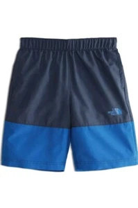 THE NORTH FACE Boy's Class V Water Shorts - Turkish Sea Logo & Phantom Print XS - Picture 1 of 5