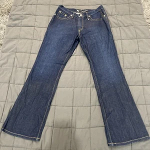 Vintage Rocky Mountain Jeans Womens 12 Rockies Low Rise Relaxed Bare Back Denim - Picture 1 of 10