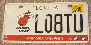 Placa de matrícula Florida 2015 American Airlines Arena Miami Heat Graphic L08TU - Imagen 1 de 1