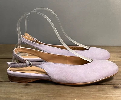 Naturalizer Women's Primo Slingback Flats Size 7 Lavender Purple Suede - Image 1 of 4