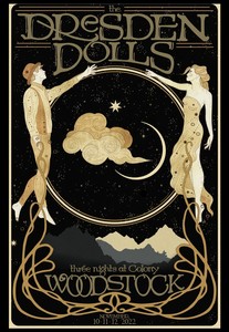 2x The Dresden Dolls Concert Tickets Woodstock NY 11/10/22 SHIRT POSTER INCLUDED