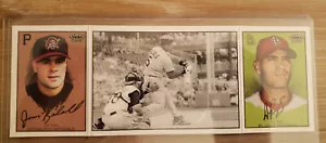 Jason Kendall, Albert Pujols Topps 2003 Polar Bear TF68 Check Swing - Picture 1 of 2