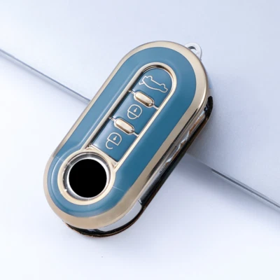 TPU Remote Car Key Case Fob Cover Fit FIAT 500 Ducato Panda Punto Lancia Musa - Image 1 of 4