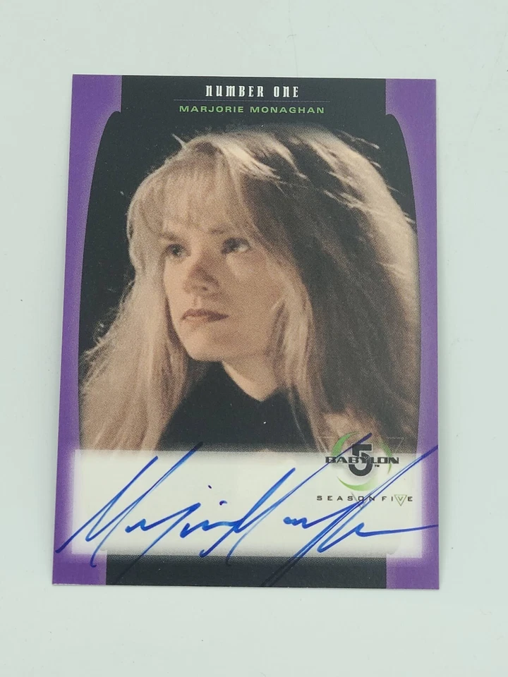 1998 Skybox BABYLON 5 SEASON 5 A05 MARJORIE MONAGHAN AS NUMBER ONE AUTO - Image 1 of 2