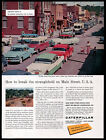 1957 Caterpillar print ad Main Street, U.S.A.