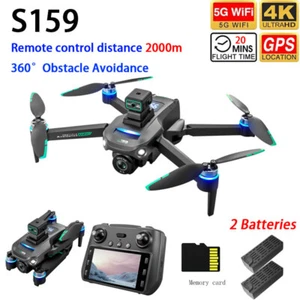 Cuadricóptero S159 Drone GPS 4K HD Doble Cámara 360° Evitación de Obstáculos 2 Baterías - Imagen 1 de 19