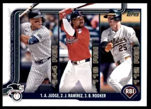 Béisbol Topps 2025 #29 Aaron Judge José Ramírez Brent Rooker - Imagen 1 de 4