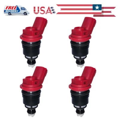 4 peças injetores de combustível OE 16600-53J00 FJ356 ajuste 91-99 Nissan 240SX Nissan Altima - Imagem 1 de 4