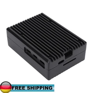 Raspberry Pi 5 Gehäuse, robustes Metallgehäuse mit passiver Kühlung, Schwarz für - Photo 1/12