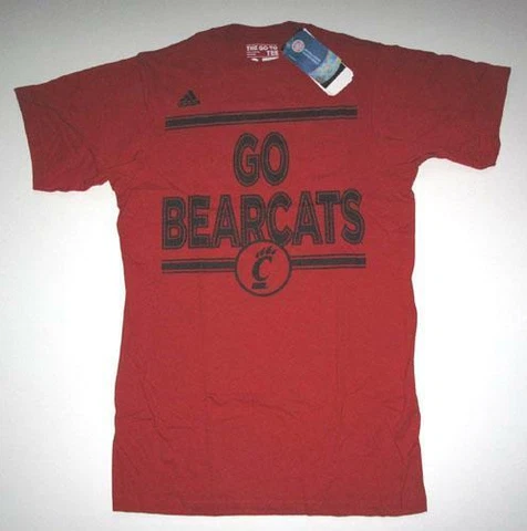 ADIDAS NCAA CINCINNATI BEARCATS ANNOUNCEMENT T-SHIRT MEN'S SMALL Cover